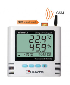 เครื่องบันทึกอุณหภูมิความชื้นแจ้งเตือน SMS, GSM Alarm Data Logger รุ่น S500-TH-GSM