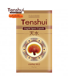 Tenshui เทียนสุ่ย Lingzhi Spore Capsule สปอร์เห็ดหลินจือกระเทาะเปลือก เสริมสร้างภูมิคุ้มกัน